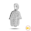 14KW 0.75CTW DIAMOND 'HAMZA' PENDANT