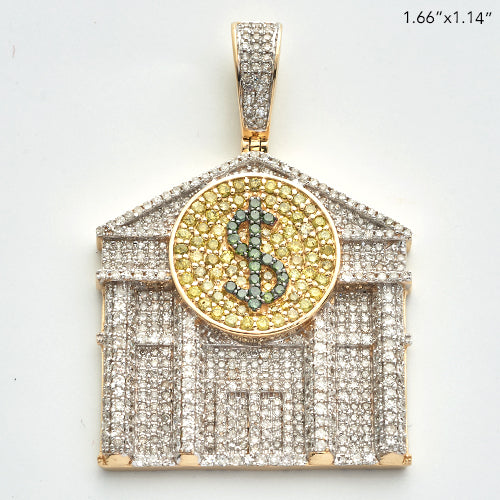 10KY 2.75CTW YELLOW, GREEN, AND WHITE DIAMOND BANK