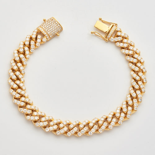 10KY 8.94CTW DIAMOND MIAMI CUBAN BRACELET