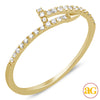 14KY 0.20CTW DIAMOND DESIGNER "NAIL" RING