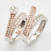 14KW+R 1.70CTW ROUND DIAMOND FLOWER