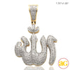 10KY 1.00CTW ALLAH PENDANT