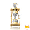 10KY 0.25CTW DIAMOND HOURGLASS PENDANT