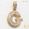 14KY 0.65 CTW DIAMOND INITIAL PENDANT "G"
