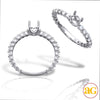 14KW 0.55CTW SEMI MOUNT RING 2 PRONG DIAMOND 3/4