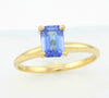 14KW 1.00CTW TANZANITE FANCY RING