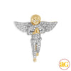 10KY 0.85CTW DIAMOND ANGEL PENDANT