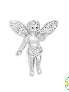 10KW 0.65CTW DIAMOND ANGEL PENDANT