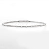 14KW 0.30CTW DIAMOND SINGLE ROW BEADED BANGLE