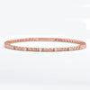 14KR 0.55CTW DIAMOND SINGLE ROW BEADED BANGLE