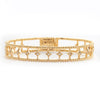 14KY 0.20CTW DIAMOND OPEN CUFF BANGLE