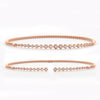 14KR 0.65CTW DIAMOND OPEN CUFF BANGLE - 4 PRONG