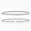 14KW 0.65CTW DIAMOND OPEN CUFF BANGLE - 4 PRONG