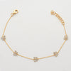 14KY 0.20CTW DIAMOND BUTTERFLY BRACELET