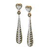 14K 1.00CTW CHAMPAGNE DANGLING EARRINGS