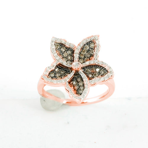 14KR 0.75CTW CHAMPAGNE DIA FANCY RING