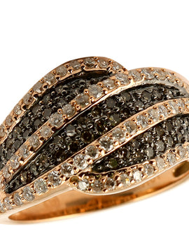 10KR 1.00CTW CHAMPAGNE DIAMOND RING