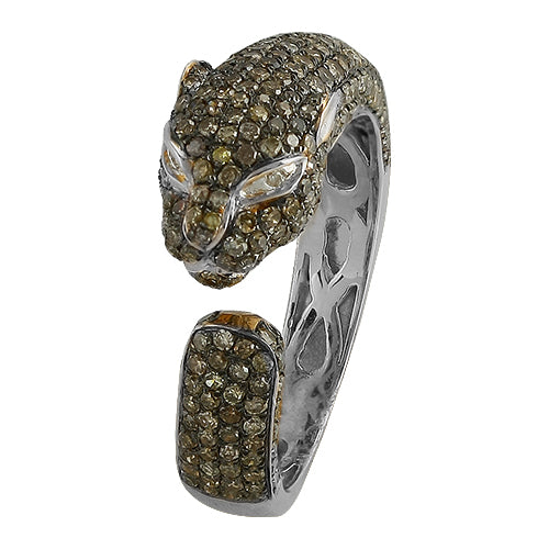 14KW 1.4CTW FANCY CHAMPAGNE DIAMOND RING