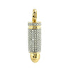 10KY 0.35CTW DIAMOND BULLET PENDANT