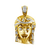 10KY 0.30CTW DIAMOND JESUS PENDANT