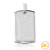 10KW 1.50CTW DIAMOND DOGTAG PENDANT