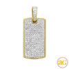 10KY 0.50CTW DIAMOND DOGTAG PENDANT