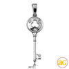 14KW 0.05CTW DIAMOND KEY PENDANT