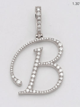 14KW 0.50CTW DIAMOND INITIAL PENDANT