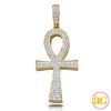 10KY 1.15CTW DIAMOND ANKH CROSS PENDANT