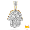 14KY 3.00CTW DIAMOND HAMZA PENDANT