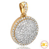 10KY 2.50CTW DIAMOND 3-D DOME MEDALLION