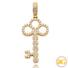 14KT 1.15CTW DIAMOND CLUSTER DESIGN SKELETON KEY