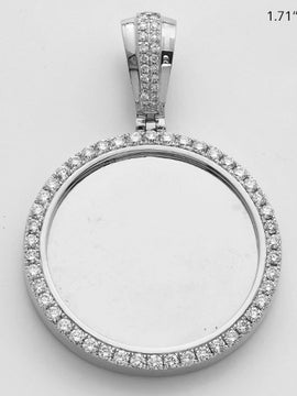 14KW 1.15CTW DIAMOND MEMORY PENDANT - SINGLE ROW