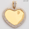 10KY 6.15CTW DIAMOND HEART SHAPED MEMORY PENDANT -