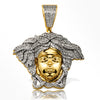 10KY 0.65CTW DIAMOND MEDUSA HEAD PENDANT