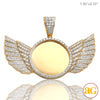 10KY 2.55CTW DIAMOND MEMORY PENDANT WITH WINGS