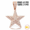 14KR 2.65CTW DIAMOND THREE TIERED STAR PENDANT