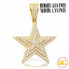 14KY 2.65CTW DIAMOND THREE TIERED STAR PENDANT