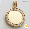 10KY 1.05CTW FANOOK DIAMOND MEMORY PENDANT