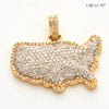 10KY 1.50CTW DIAMOND COUNTRY PENDANT