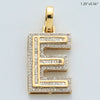 10KY 0.50CTW BAGUETTE DIAMOND INITIAL PENDANT