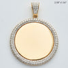 10KY 4.25CTW DIAMOND ROUNDED EDGE MEMORY PENDANT