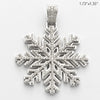 10KW 1.40CTW DIAMOND SNOWFLAKE PENDANT