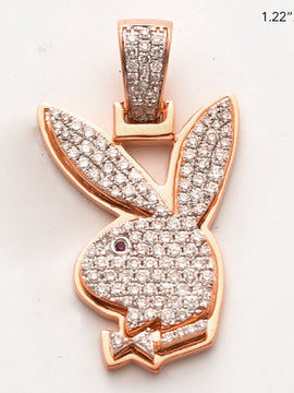 10KR 0.80CTW DIAMOND RABBIT WITH BOWTIE PROFILE