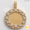 14KY 2.00CTW DIAMOND ROUND CLUSTER MEMORY PENDANT