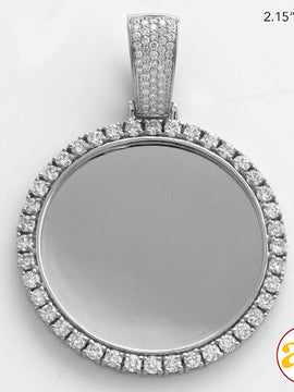 10KW 2.85CTW DIAMOND ROUND MEMORY PENDANT