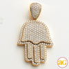 10KY 3.50CTW DIAMOND 3-D HAMZA PENDANT