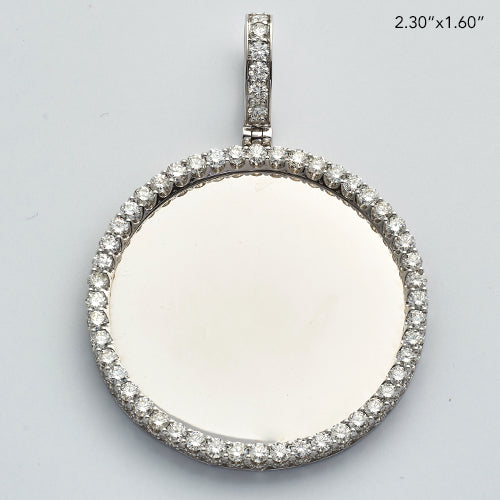 10KW 3.85CTW DIAMOND ROUND MEMORY PENDANT