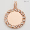 10KR 3.10CTW DIAMOND ROUND CLUSTER MEMORY PENDANT