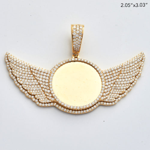 10KY 7.00CTW DIAMOND ROUND MEMORY PENDANT WITH